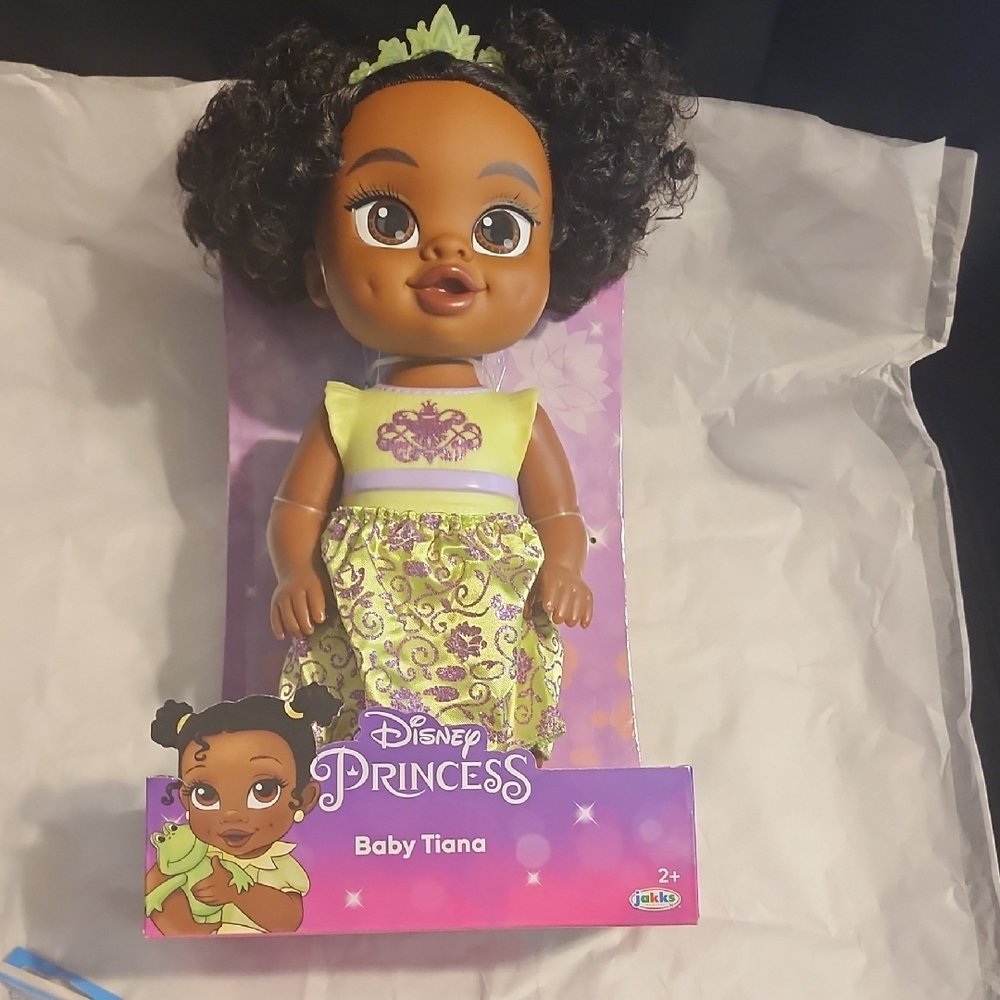 Disney Princess Baby Tiana Doll - Yellow and Purple